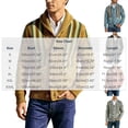 thumbnail image 3 of Nmnitkp Men's Fall Jackets Shawl Collar Button‑Front Knit Cardigan Jacket Western Geometric Striped Long Sleeve Sweater Coat Pockets Knit Outerwear for Casual Daily Wear Dark Gray,S, 3 of 5