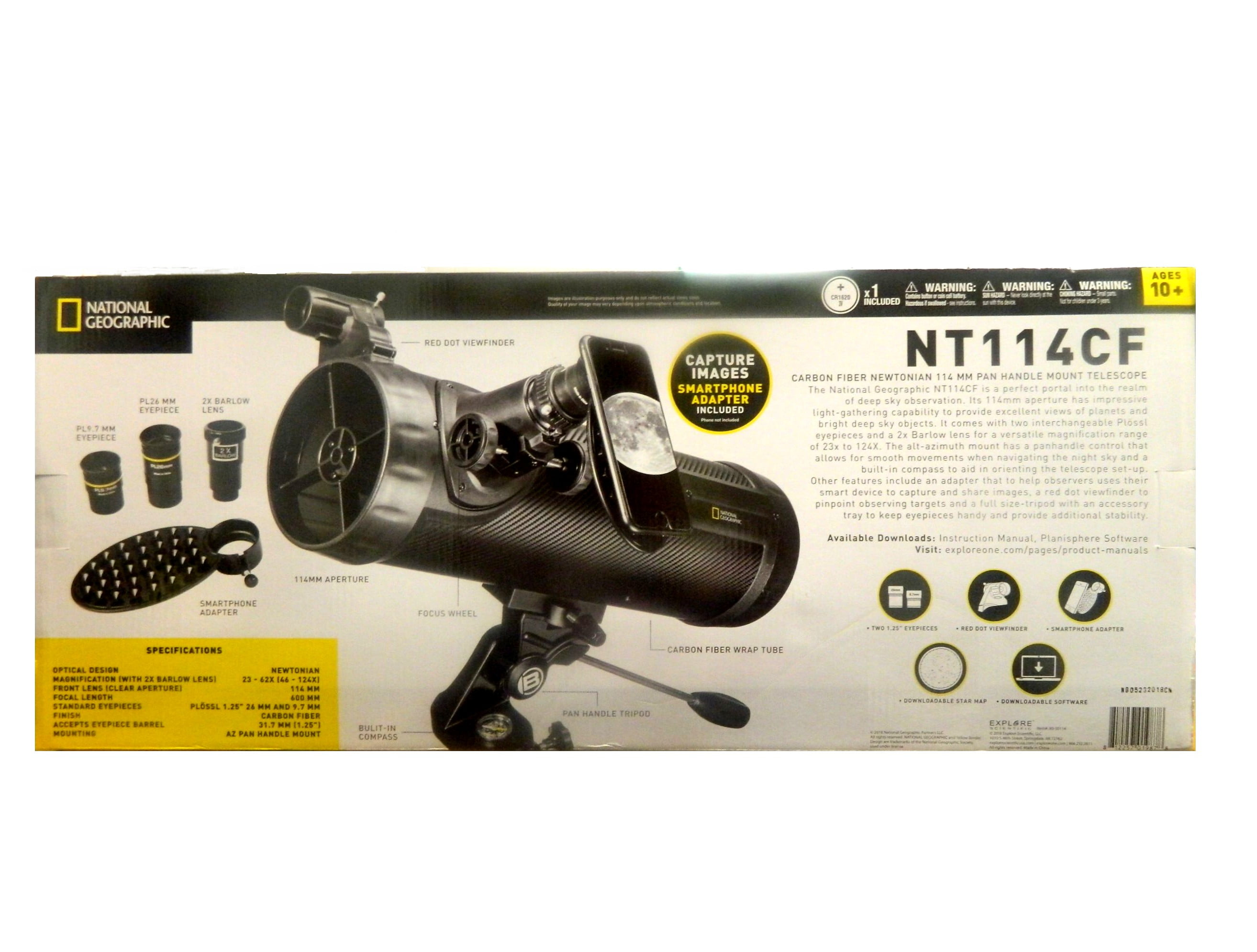 National Geographic Explorer 114mm Reflecting Telescope