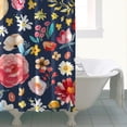 thumbnail image 5 of Waterproof Pioneer Shower Curtain 84x72 Inch Polyester Unique Colorful Floral Shower Curtain for Bathroom Hotel Home Decor with 12 Plastic Hooks, 5 of 5