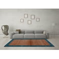 thumbnail image 3 of Ahgly Company Indoor Rectangle Abstract Light Blue Contemporary Area Rugs, 4' x 6', 3 of 4