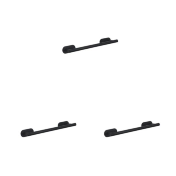 Wosthever Toallero autoadhesivo para baño - Instalación sin esfuerzo Usos amplios Toallero de construcción resistente para baño negro Type1 NO1