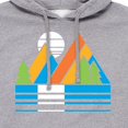 thumbnail image 2 of Instant Message - Retro Mountains Sunset - Men's Pullover Hooded Fleece Sweatshirt, 2 of 6