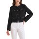 thumbnail image 4 of CHAQUETA DE TRABAJO DE MUJERES DE MANGA LARGA CORTA DE TWEED INSPIRADA EN CHIC OTOÑO INVIERNO S NEGRO, 4 of 6