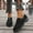 #068-Black, variant on Women's Fashionable Casual Retro Round Toe Lace-Up Shoes - Chunky Heel Low-Top Creepers with British Style Wide Width Options for Everyday Outfits