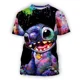 thumbnail image 3 of Disney-Camiseta con estampado 3d de Lilo Stitch para hombre y mujer, ropa de manga corta Unisex, de verano, 2024, 3 of 4