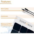 thumbnail image 3 of 100W Flexible Solar Panel SunPower Monocrystalline Lightweight RV Marine Off-Grid Charging MC4 Portable Solar Panel, 3 of 9