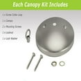 thumbnail image 2 of Aspen Creative 21524-11 Modern Light Fixture Canopy Kit, 5" Diameter with Collar Loop, 7/16" Center Hole, Brushed Pewter, 2 of 4