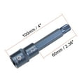 thumbnail image 2 of Uxcell Enchufe de broca spline métrica M12 de 1/2 pulgada, longitud de 4 pulgadas, 2 of 5