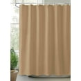 thumbnail image 2 of Shower Curtain Solid Color Shower Curtains for Bathroom, Waterproof Polyester Shower Curtain Set with Hooks, Extra Long 72" x 96" Khaki Farmhouse Vintage, 2 of 6