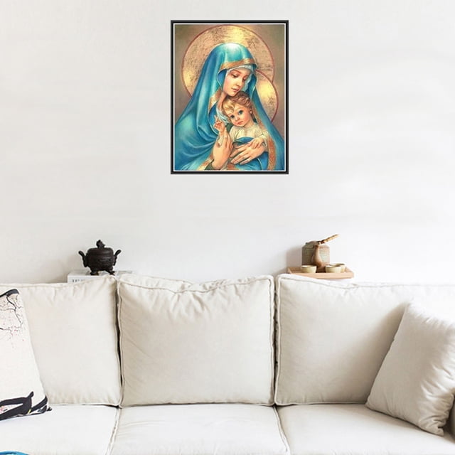 Religious Rhinestone Needlework 5D Diy Embroidery Resin Diamond Painting Needlework People Crystal People Crystal Mosaic Cross Stitch