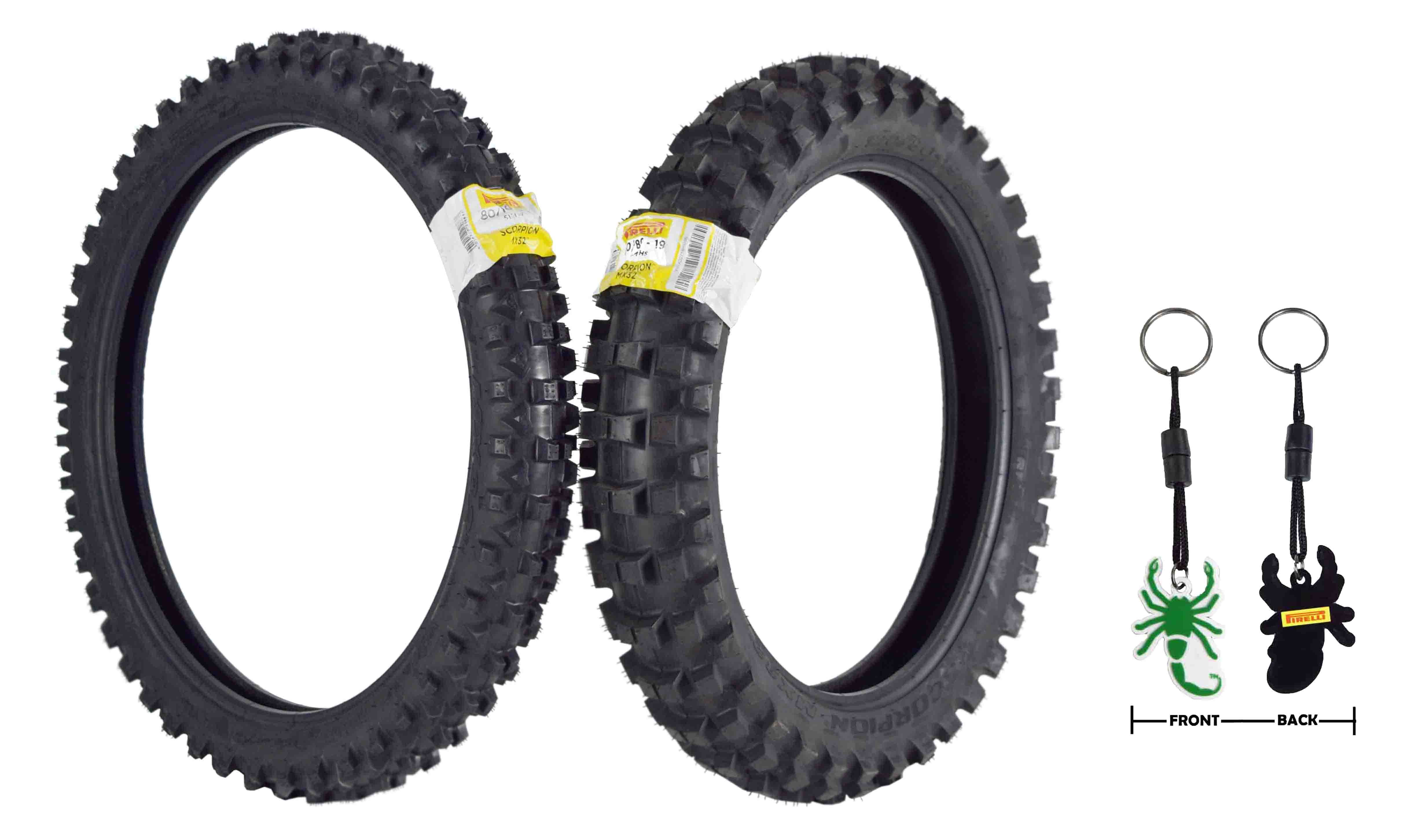 Pirelli Scorpion MX32 Mid Soft 80/10021 F 120/8019 R Dirt Bike Tires