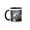 Black/White, variant on 3drose, Hoarfrost, Kelly Island, Clark Fork River, Montana - Us27 Cha1809 - Chuck Haney, 11oz Two-tone Red Mug