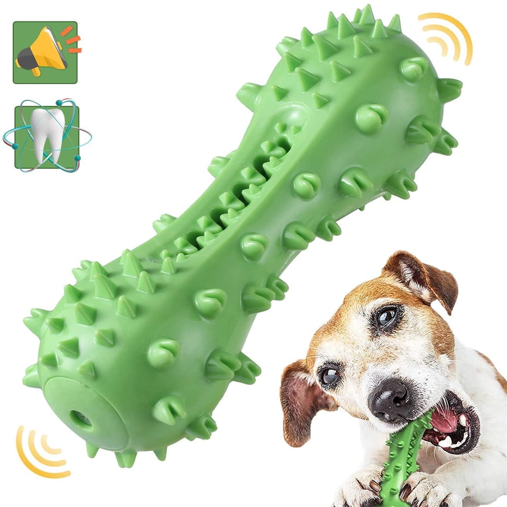 HLONK Dog Toys, Dog Teeth Cleaning Stick Chew Toy, Squeaky Dog Chew