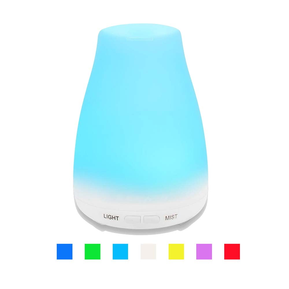 LESHP 300ml Electric Ultrasonic Humidifier Cool Mist Humidifier Air Humidifier Auto Shut-off and Adjustable Mist mode for Home Spa,Bedroom Blue Yoga Office Baby Room 