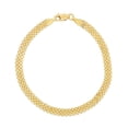 thumbnail image 2 of JewelStop 14K Yellow Gold 4.7mm Bismark Chain 16 Inches, Pear Shaped Lobster Clasp - 3.4gr., 2 of 6