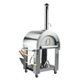 thumbnail image 3 of 32 in. Outdoor Gas and Wood Fired Pizza Oven in Stainless-Steel (KM-OKS-DFPO), 3 of 7