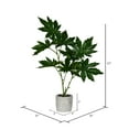 thumbnail image 2 of Vickerman 17" Artificial Green Potted Papaya., 2 of 3
