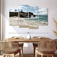 thumbnail image 3 of Elephant Stock The Baths Of Virgin Gorda Wall Art - Horizontal Multi Panel Canvas - Living Room Wall Decor - Beach Multi Panel - Brown And Blue Decor - 68" x 42", 3 of 8
