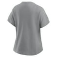 thumbnail image 5 of Women's Fanatics Heather Gray Green Bay Packers Oversized-Hometown Premium Henley Shirt, 5 of 5