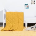 thumbnail image 5 of Ultra Soft Microfiber Down Alternative Toddler Comforter, Lightweight Machine Washable Crib Quilted Blanket, Yellow, 39" x 47", 5 of 5