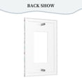thumbnail image 4 of ZICANCN Outlet Covers Wall Plate, Funny Symbol Hands Eyes Light Switch Cover Decorative, Duplex Toggle Combo 1-Gang, 4 of 9