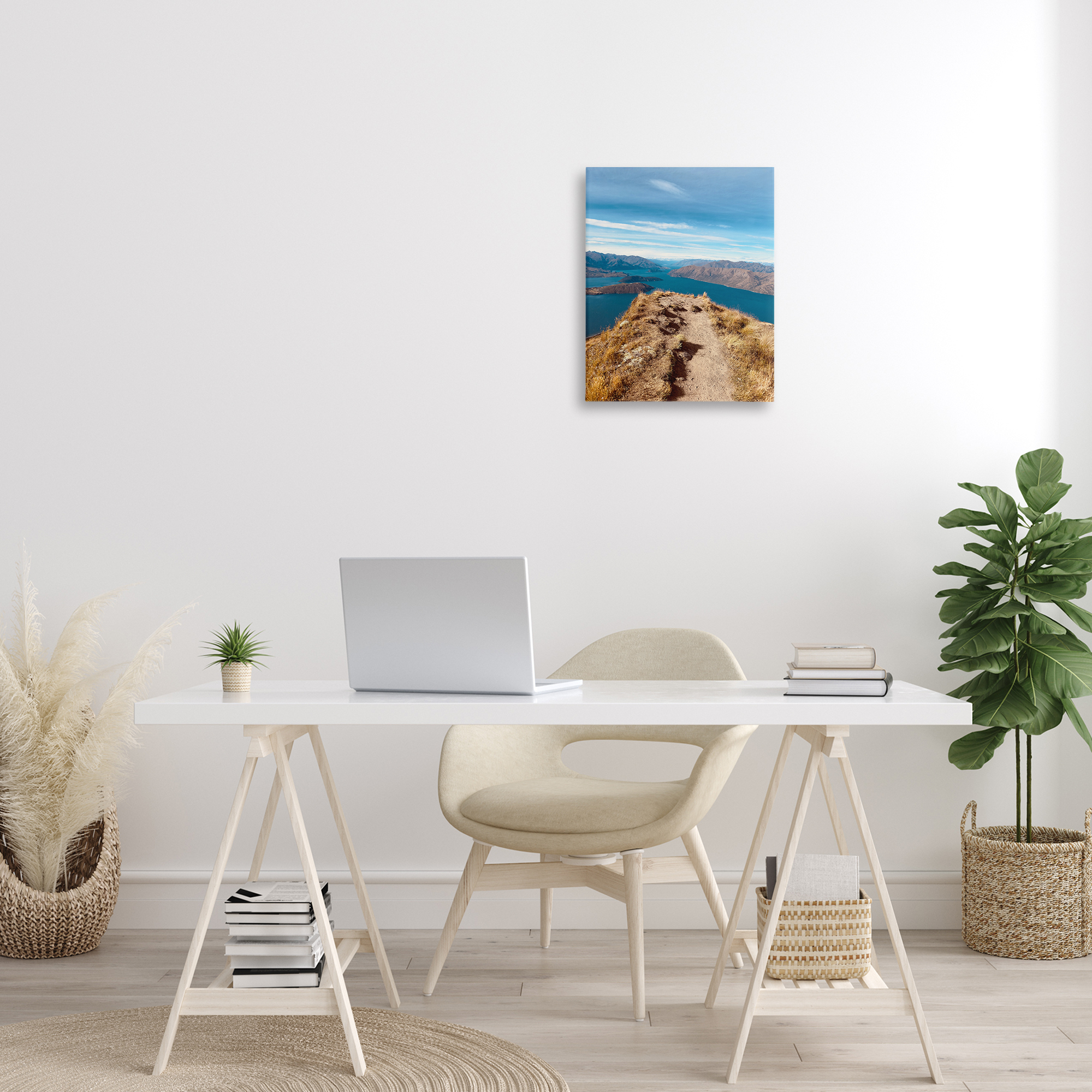 Stupell Industries Cliffs over Blue Sea Landscape Photography Gallery Wrapped Canvas Art Print Wall Art, 16 x 20