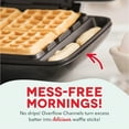 thumbnail image 3 of NoDrip Waffle Maker Four Waffle Molds Nonstick Waffle Iron with Quick HeatUp Nonstick Surface Perfect Waffle Maker for and Families Just Add Batter, 3 of 6