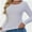 White, variant on Long Sleeve T Shirts for Women Ribbed Knit Basic Tops Casual Slim Fitted Tee Tshirts