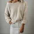 thumbnail image 2 of Pull en Tricot à Manches Longues pour Femme Automne Hiver, 2 of 6