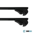 thumbnail image 4 of Cross Rail Roof Rack Fits Isuzu Trooper 1991-2002 Black | Adjustable Aluminum Heavy Duty 300 LBS Anti-Theft Lock Cargo Carrier Rooftop Crossbar Accessories for Bike, Basket, Snowboard, Luggage, 4 of 8