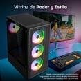 thumbnail image 2 of Gabinete Gamer BALAM RUSH DRAGONFLY PERFORM CRYSTAL GM590 CB Media Torre 4 Fan Cristal Templado BR-935968, 2 of 6