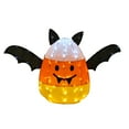 thumbnail image 4 of 27" Pre-Lit Candy Corn Bat, 4 of 4