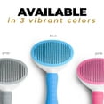thumbnail image 6 of Dog & Cat Brush, Soft Self Cleaning Slicker Brush, Skin-Friendly Upgraded Dog Brush for Shedding, Massaging, and Grooming – Perfect for Long & Short Coats (Pink), 6 of 6