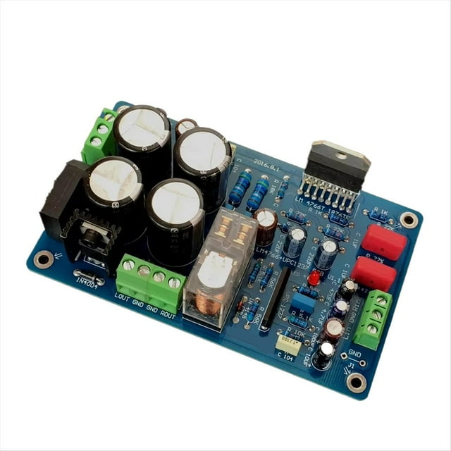 Placa Amplificadora de Potencia Estéreo LM4766 de 40 W + 40 W, Doble Salida de 12 V-24 V, 8 Ohmios, 2.0 Canales con Protección Avanzada de Altavoces.