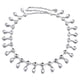 thumbnail image 3 of Las mujeres correa de cadena Para Mujer Gota De Agua Cristalina Diamantes De Imitación Cinturón De Cintura De La Cadena De Plata + 115cm Blanco Plata Magideal Las mujeres correa de cadena, 3 of 5