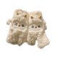 thumbnail image 4 of Guantes de invierno para mujer, gruesos, informales, a la moda, para clima frío, suaves. Blanco, 4 of 9