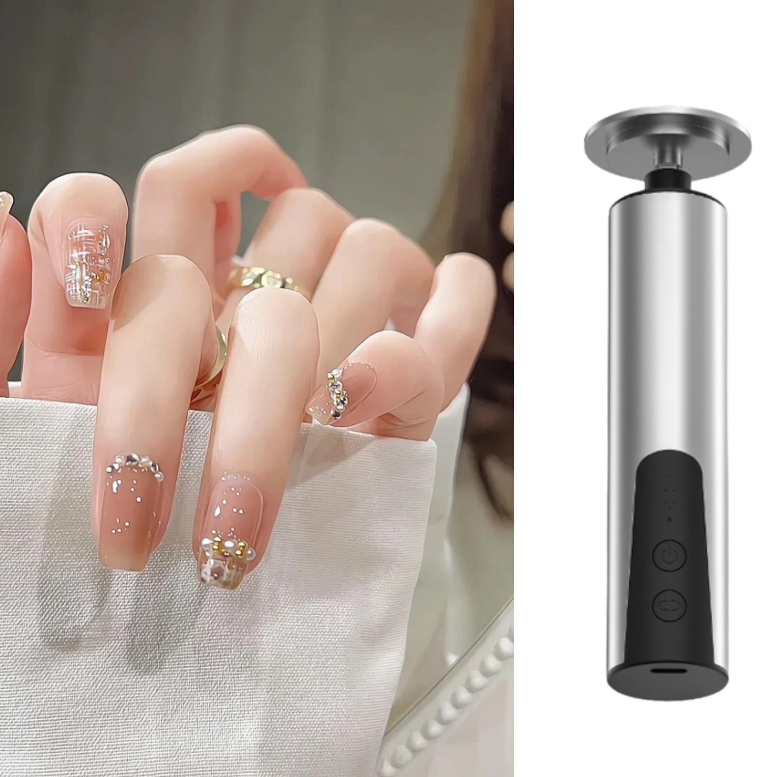 Rushawy Electric Feet Callus Remover Pedicure Feet Care Tool Compact Portable Adjustable argent