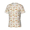 thumbnail image 5 of Qekee Squirrel And Mushroom Classic Fit T-Shirt Men's Shirt Men's Tight Short Sleeves for Exercise, Running, Mountaineering - Squirrel And Mushroom, 5 of 9