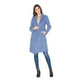 thumbnail image 4 of Haute Edition Women' Walker Wool Blend 3/4 Belted Long Jacket Winter Coat, 4 of 6