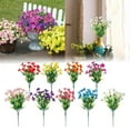 thumbnail image 2 of 1 Bundles Eucalyptus Artificial Flowers, 14.2'' UV Resistant Colorful Flower, Home Garden Decoration, for Indoor Outside Home Indoor Planter Porch Yard, 2 of 5