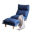 thumbnail image 3 of Floor Chair Single Lazy Sofa Leisure Balcony Reclining Japanese Tatami Adjustable Recliner with Ottoman for Living Room, Bedroom, Indoor Use, 3 of 8
