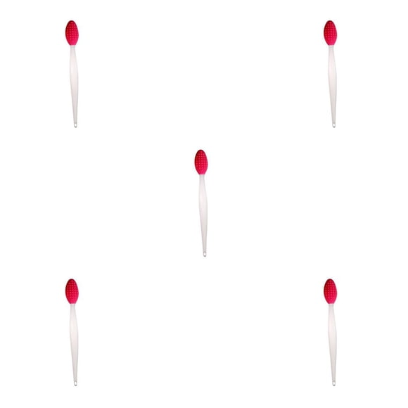 Vogacara Cepillo de labios exfoliante Cepillo de limpieza de nariz Labio de silicona de doble cara Type5 NO5