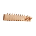 thumbnail image 3 of Rongfmy Wall Mounted Coat Rack, Flip Down Wall Hook Rack, Decorative, Entryway Coat Rack Wood color 12 key, 3 of 9