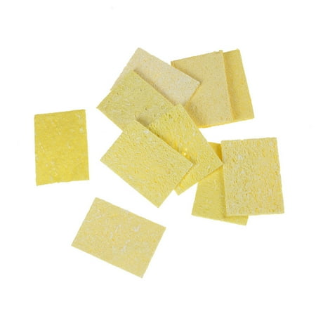 

10Pcs High Temperature Sponge Clean Clear Tin Welding Soldering Iron 4*6cm G WA