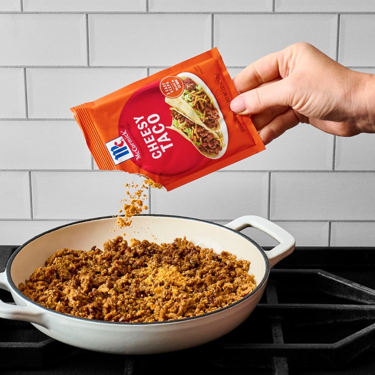 McCormick Cheesy Taco Seasoning Mix 1.12 oz Envelope with real
