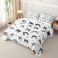 thumbnail image 3 of Erosebridal Black Plaid Bow Star Twin Quilt Set, Modern Ribbon Twin Coverlet Set for Boys Girls Teens Adults, 2-Piece, 3 of 7