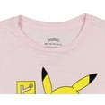 thumbnail image 3 of Pokemon Pikachu Girl's Shirt Kanji Short Sleeve Crewneck T-Shirt For Kids, 3 of 3