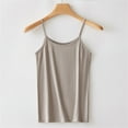 thumbnail image 3 of MESSUEN Womens Camisole Tank Tops Ribbed Tops for Women Scoop Neck Camisole Soft Tank with Built in Bra Stretch Yoga Gym Tank Basic Tops for Woman Women's Shirts Blouses Beige L, 3 of 7