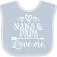 thumbnail image 3 of Inktastic Nana Papa Love Me Grandkids Boys or Girls Baby Bib, 3 of 4