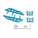 thumbnail image 5 of sweethay 1 Juego de placa de pie portátil para Pedal lateral, accesorios de pedales de Metal modificados mejorados, reemplazo 1/24 para Axial Type2 NO2, 5 of 6